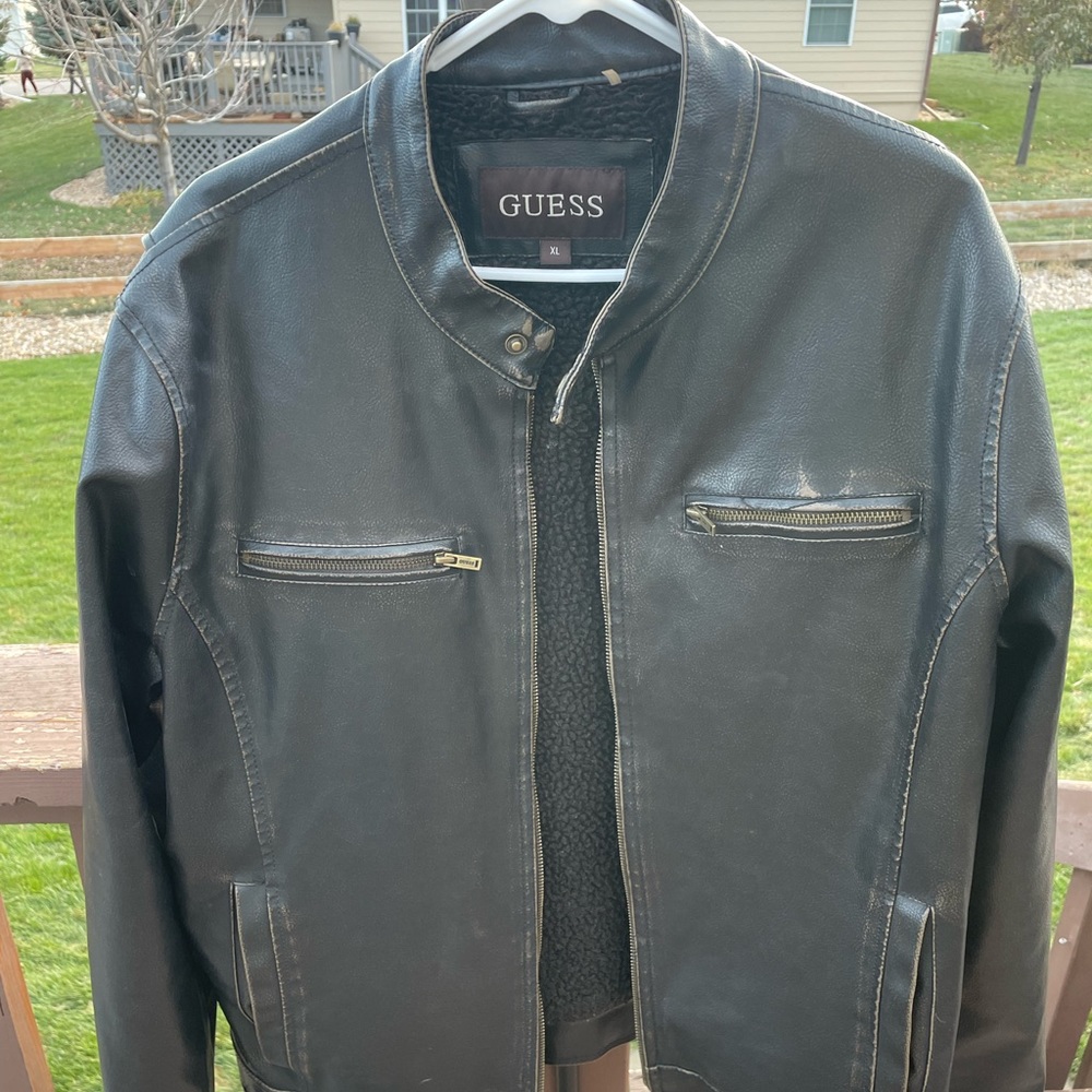 Men’s brown faux leather Jacket